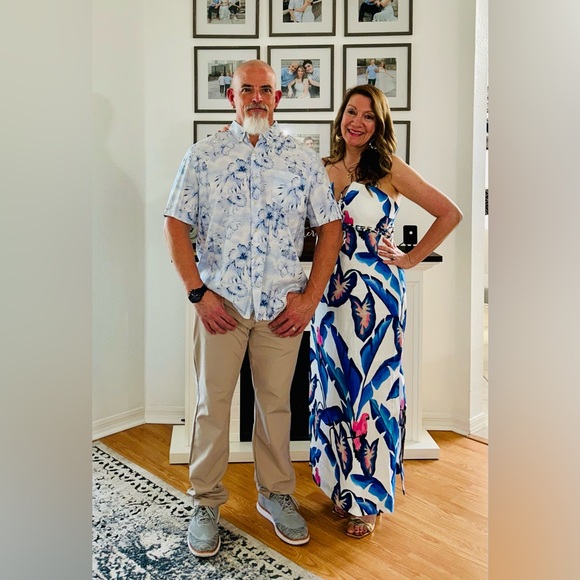 FARM Rio Linen Foliage Dress Large new without tags. - Picture 3 of 4